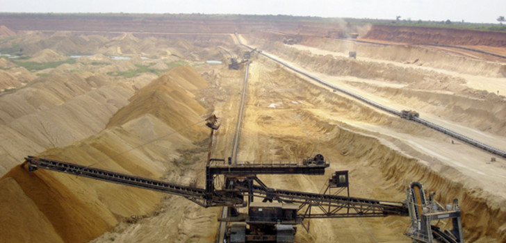 Hier wird im Tagebau Phosphorgeste