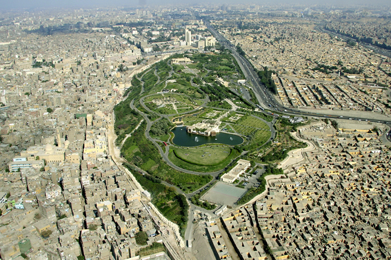 Eine grüne Oase inmitten