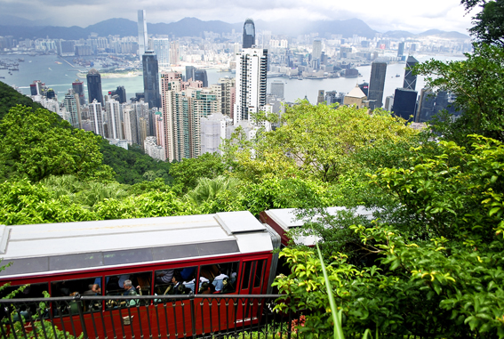 Auf den Victoria Peak führt