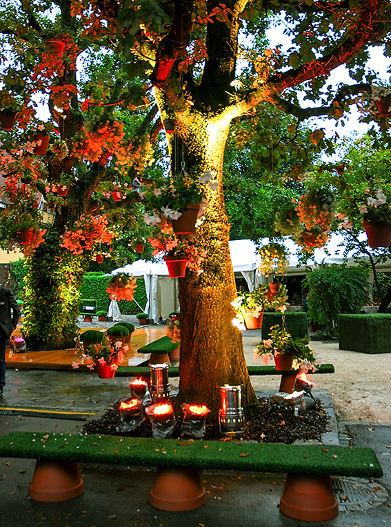 120 Töpfe schmückten die