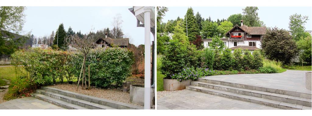 Der alte Sichtschutz wurde