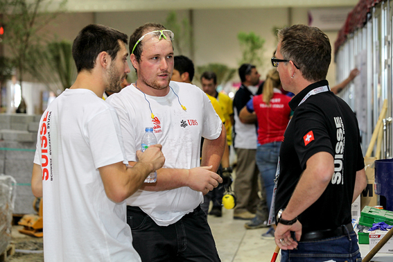 In den Pausen war es den