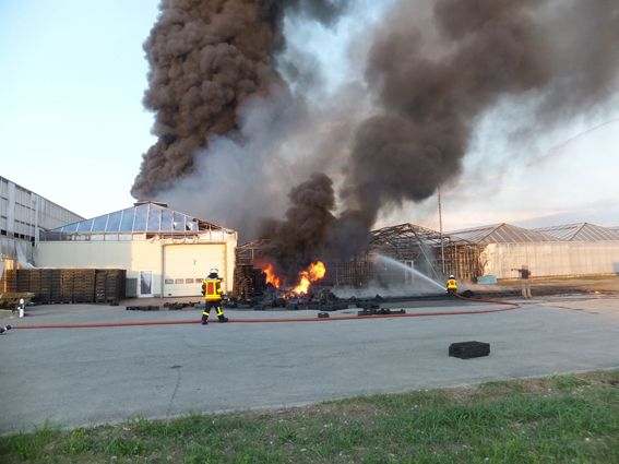 Die Rauchsäule war in der