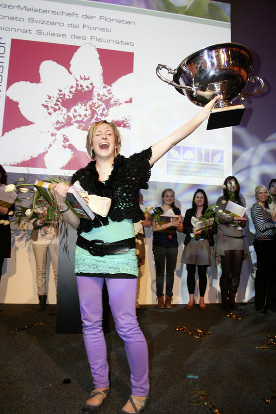 Strahlende Siegerin: Claudia