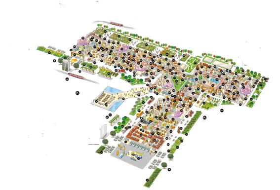 Übersichtsplan des 100 000 m2