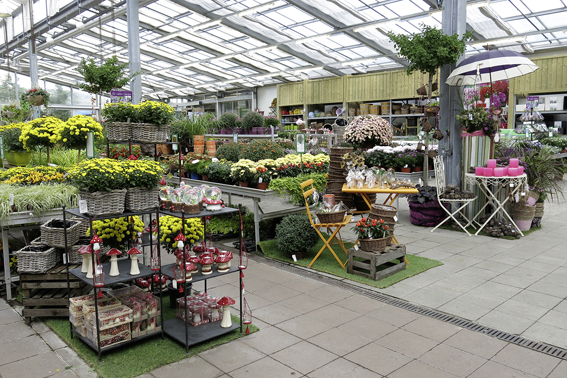   Im erweiterten Gartencenter