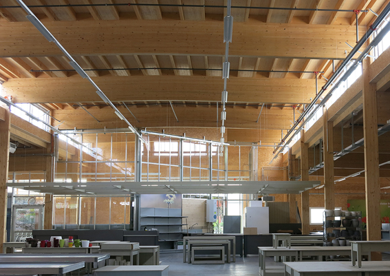 Blick ins Innere des neuen