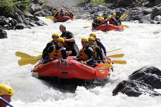 Abenteuerliches River Rafting