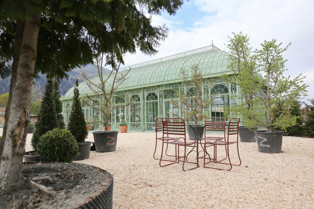 Das Jugendstil-Glashaus ist