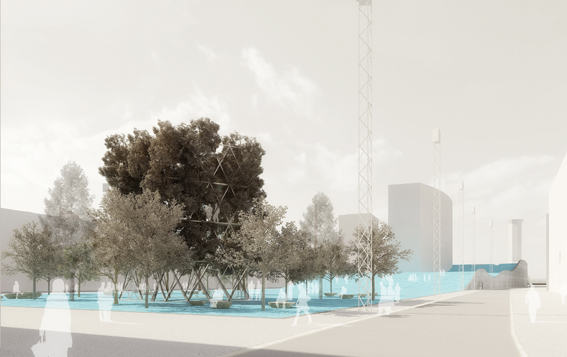 Visualisierung des Stadtterminals